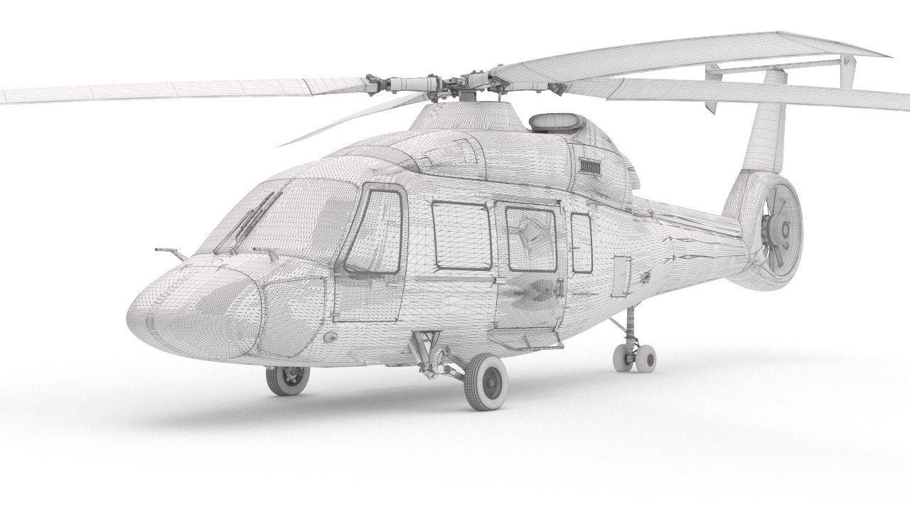 Helicopter KA-62 3D model_8