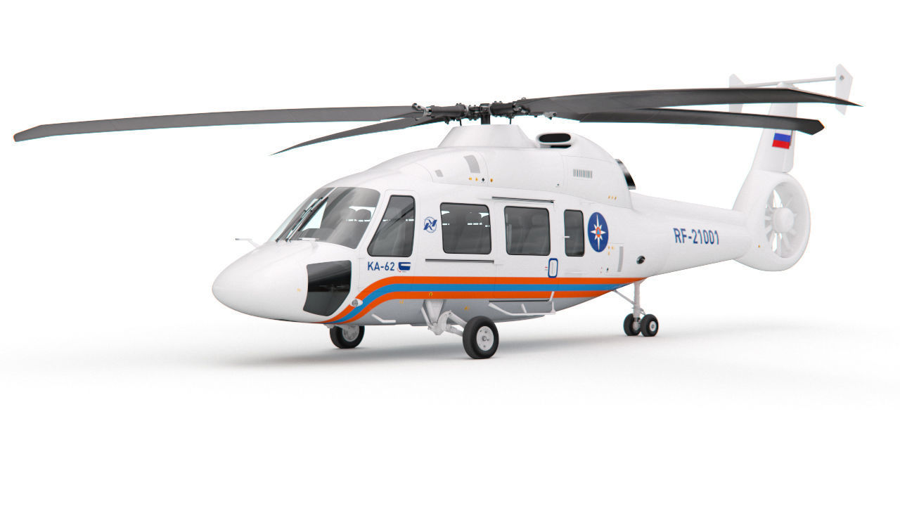 Helicopter KA-62 3D model_5