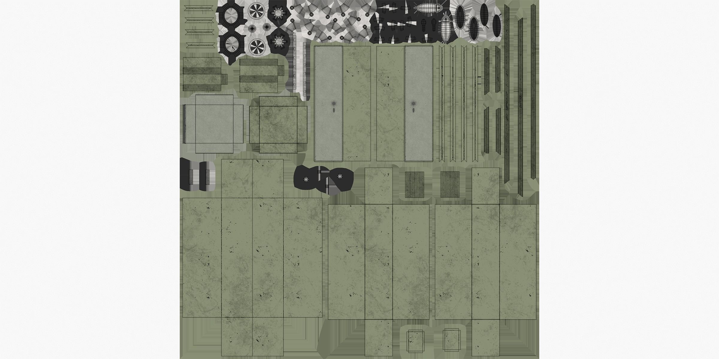 Almirah cabinet Low-poly 3D model_10