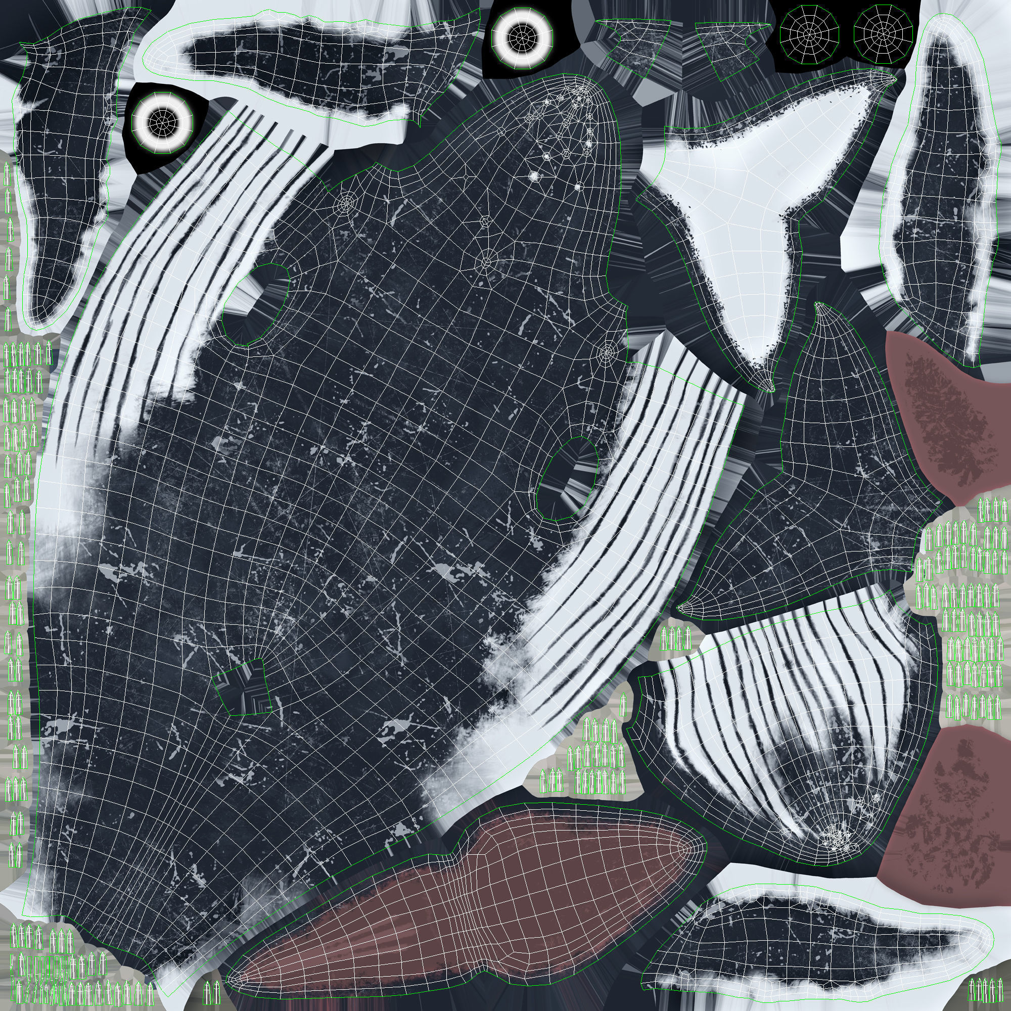 Humpback Whale Rigged Low-poly 3D model_19