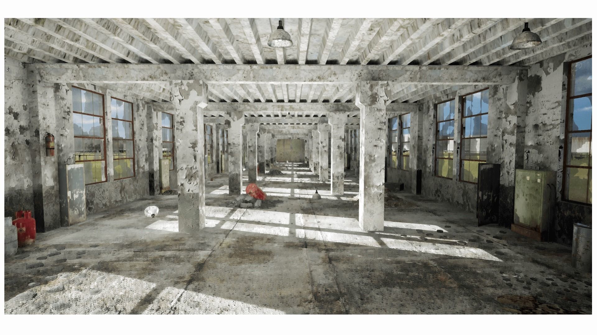 Abandoned Factory Low-poly 3D model_5