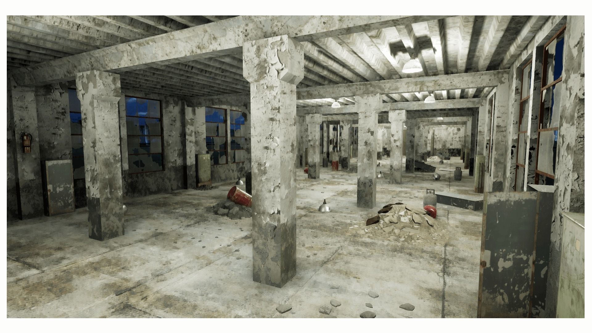 Abandoned Factory Low-poly 3D model_8