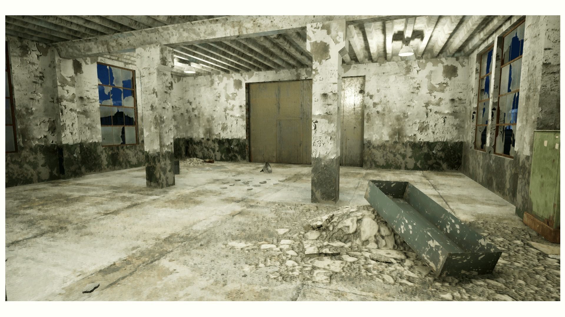 Abandoned Factory Low-poly 3D model_7