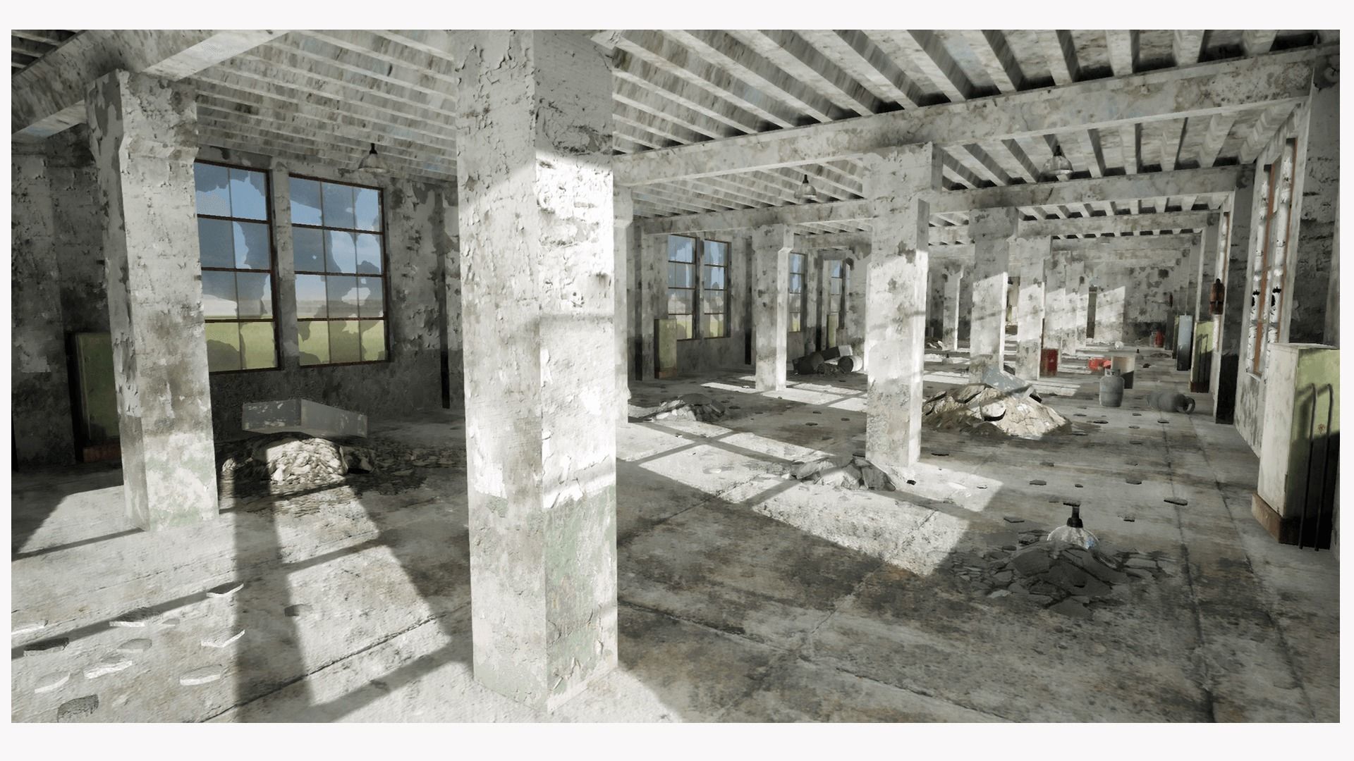 Abandoned Factory Low-poly 3D model_2