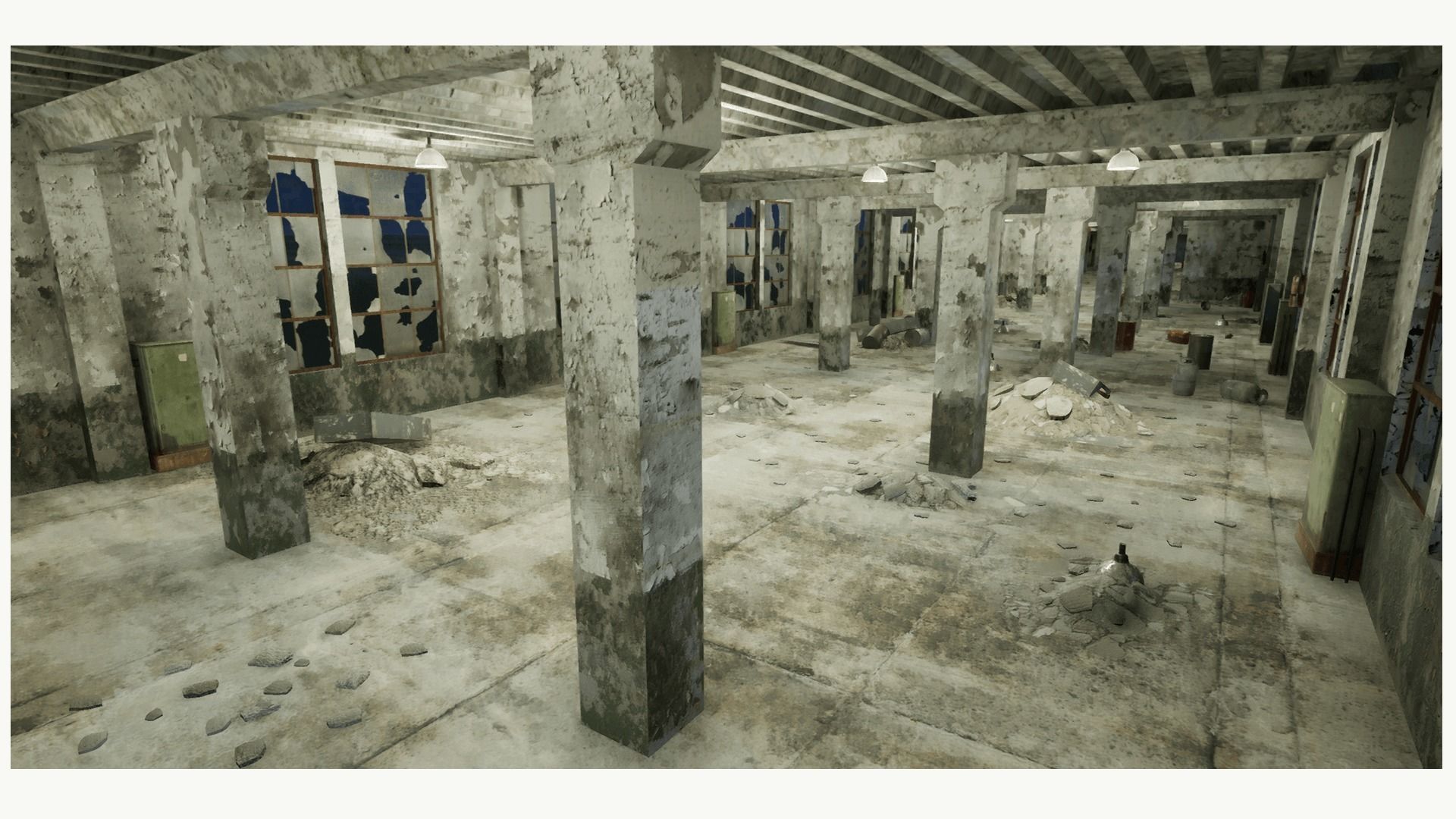 Abandoned Factory Low-poly 3D model_10