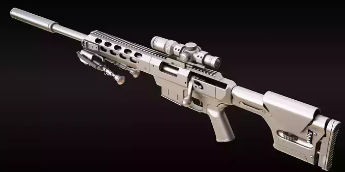 Tac 21 Sniper Rifle 3D model