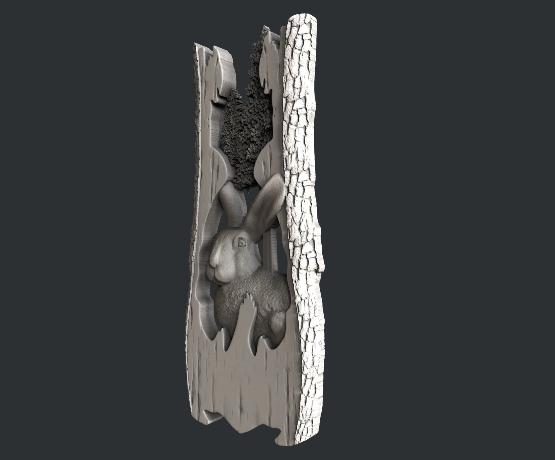 3d STL models for CNC bunny 3D model_2