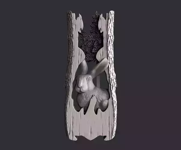 3d STL models for CNC bunny