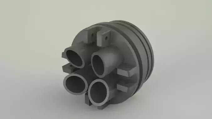 MK 40 nozzle Free 3D model