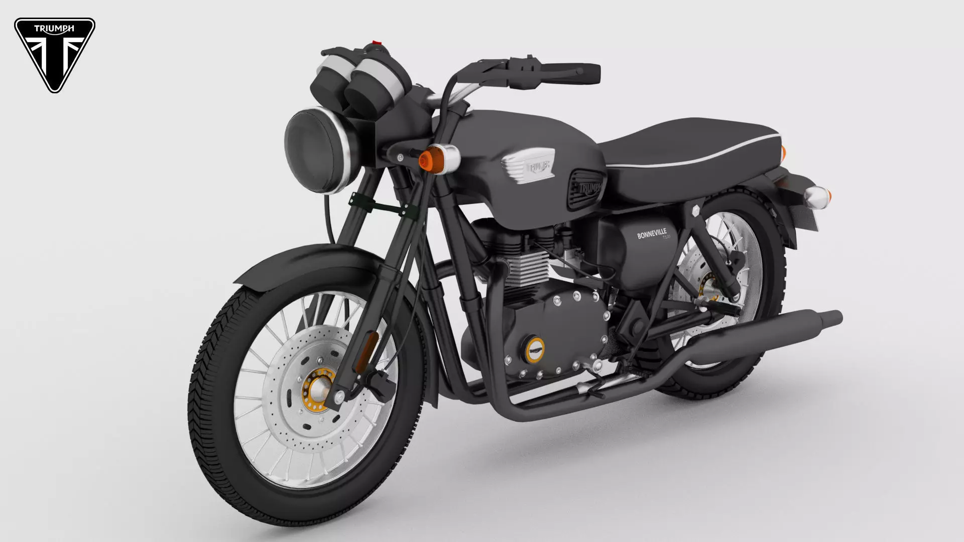 Triumph motorcycle 3D model