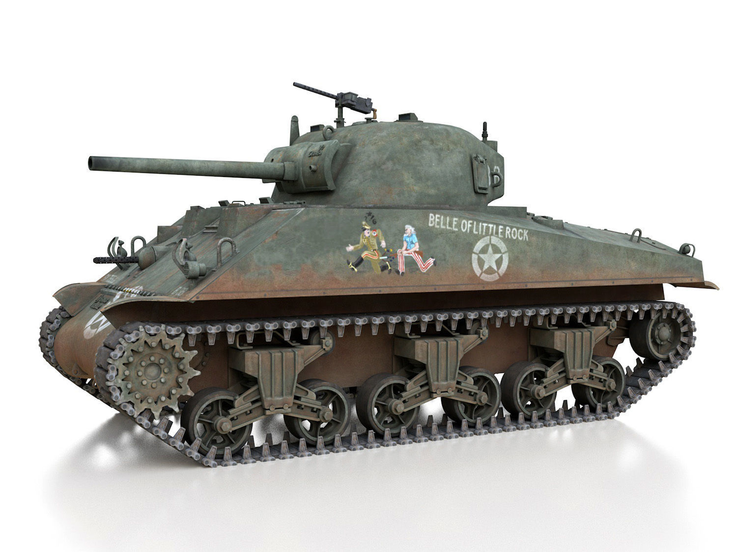 M4 Sherman - Belle of little Rock 3D model_3