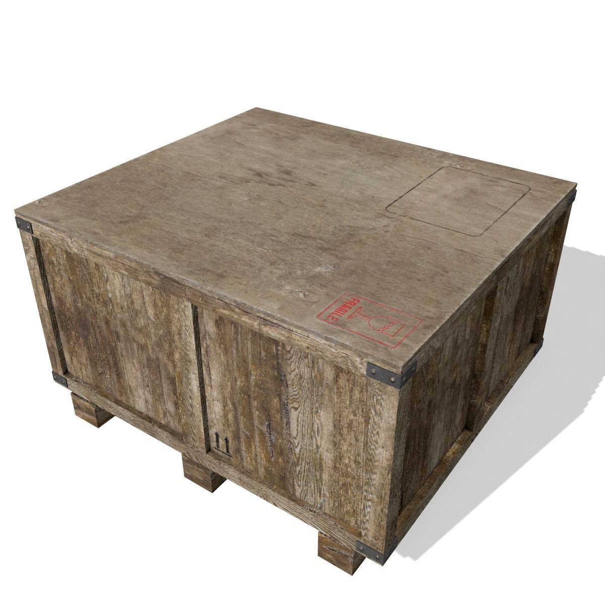 Transport crates Pack 2 PBR Low-poly 3D model_23
