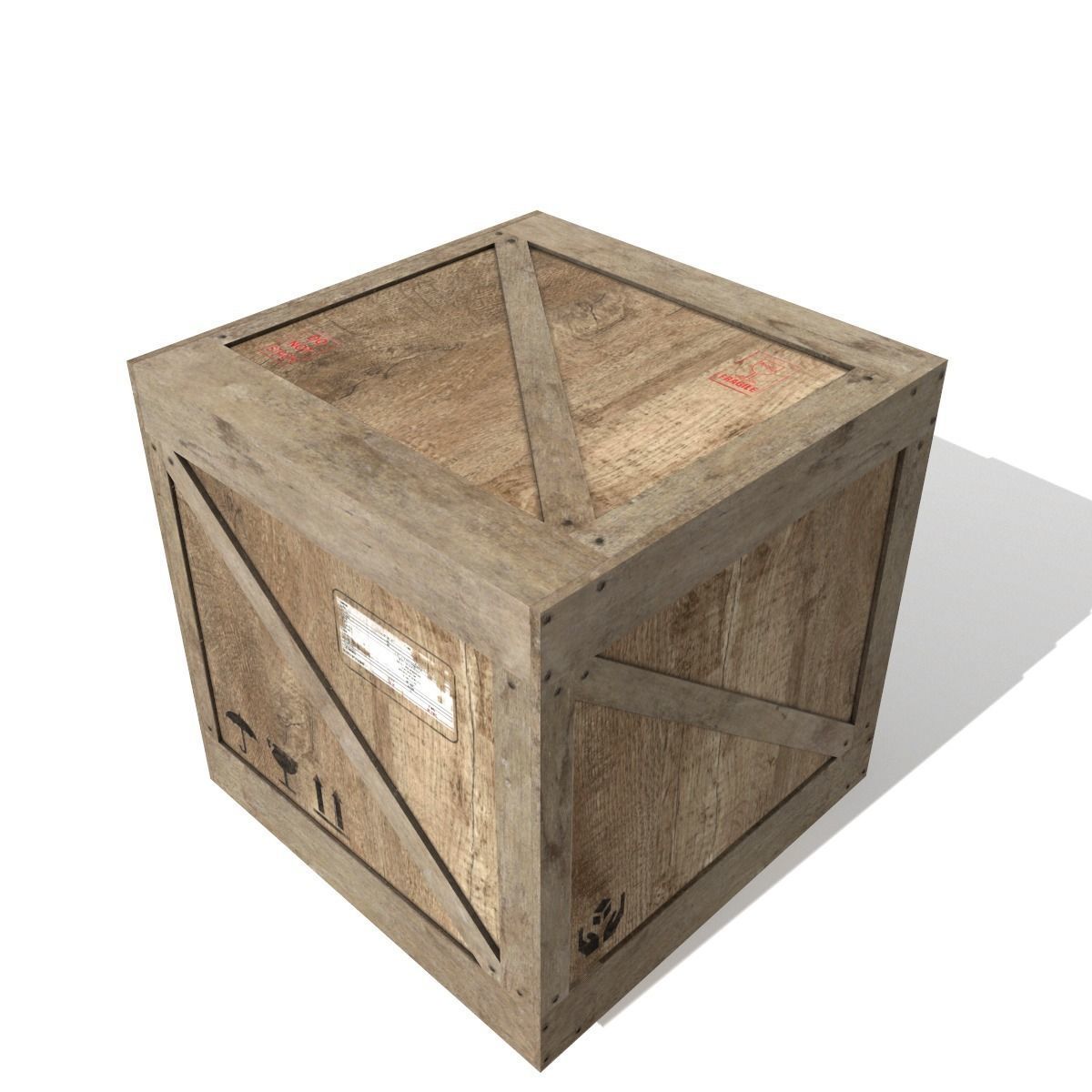 Transport crates Pack 2 PBR Low-poly 3D model_15