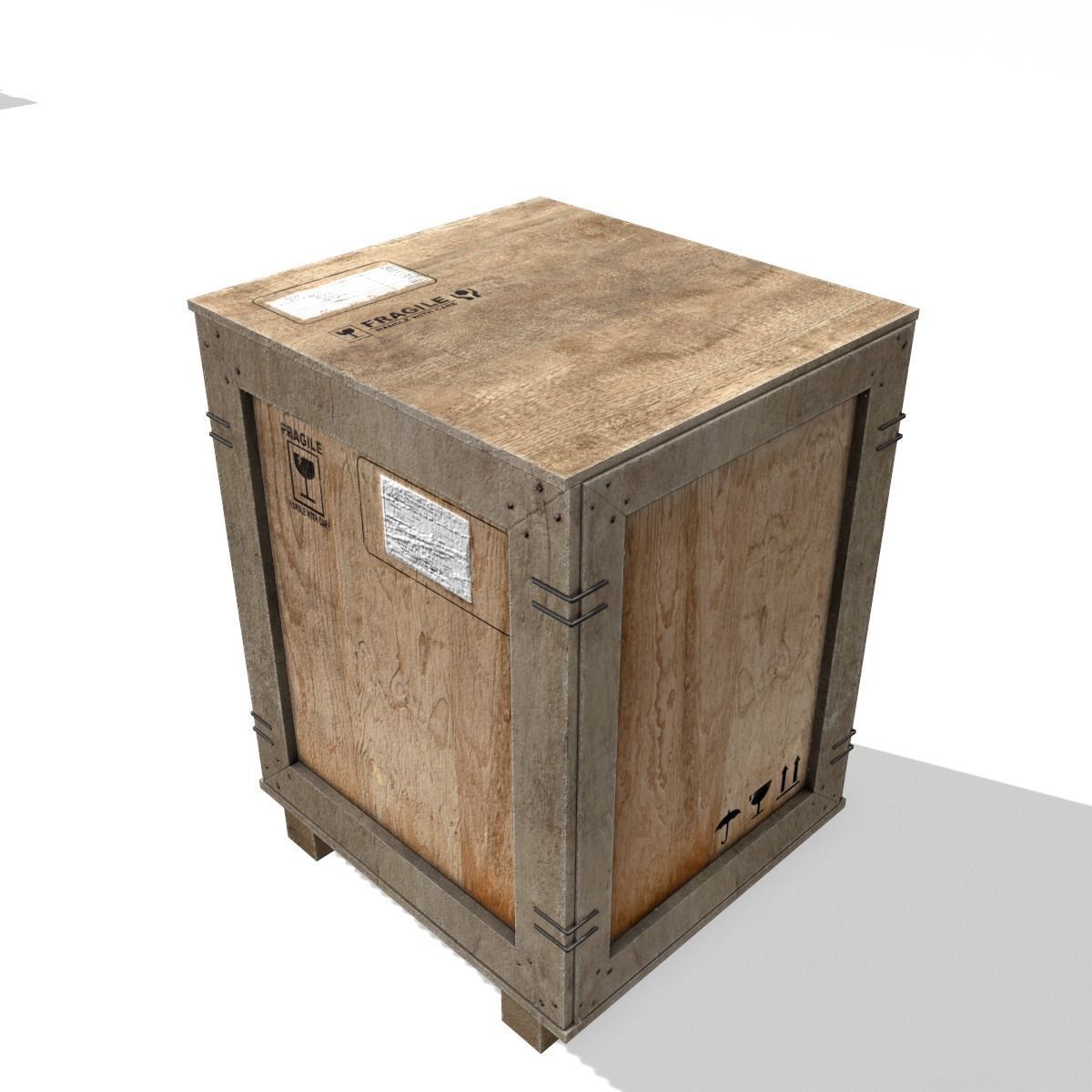Transport crates Pack 2 PBR Low-poly 3D model_9
