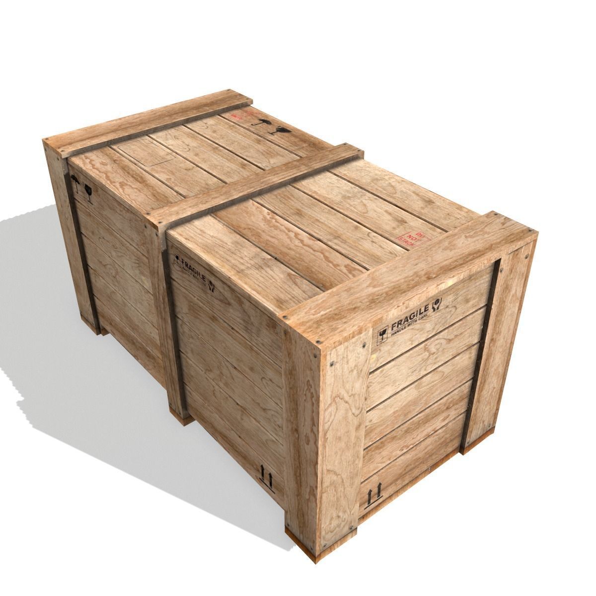 Transport crates Pack 2 PBR Low-poly 3D model_6