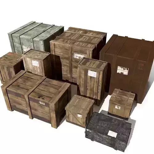 Transport crates Pack3 PBR