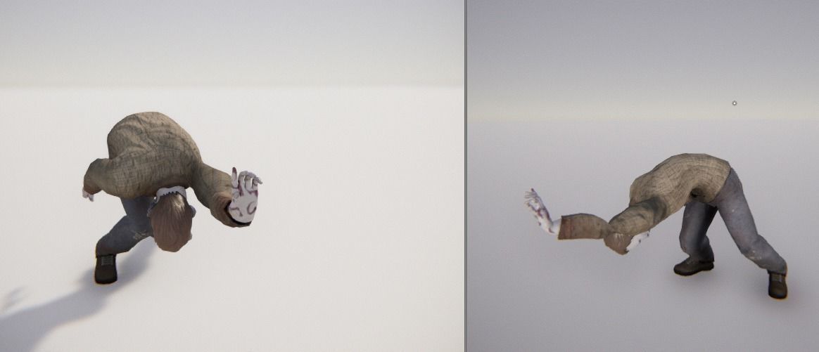 Zombie Male 1 - Animated Low-poly 3D model_4