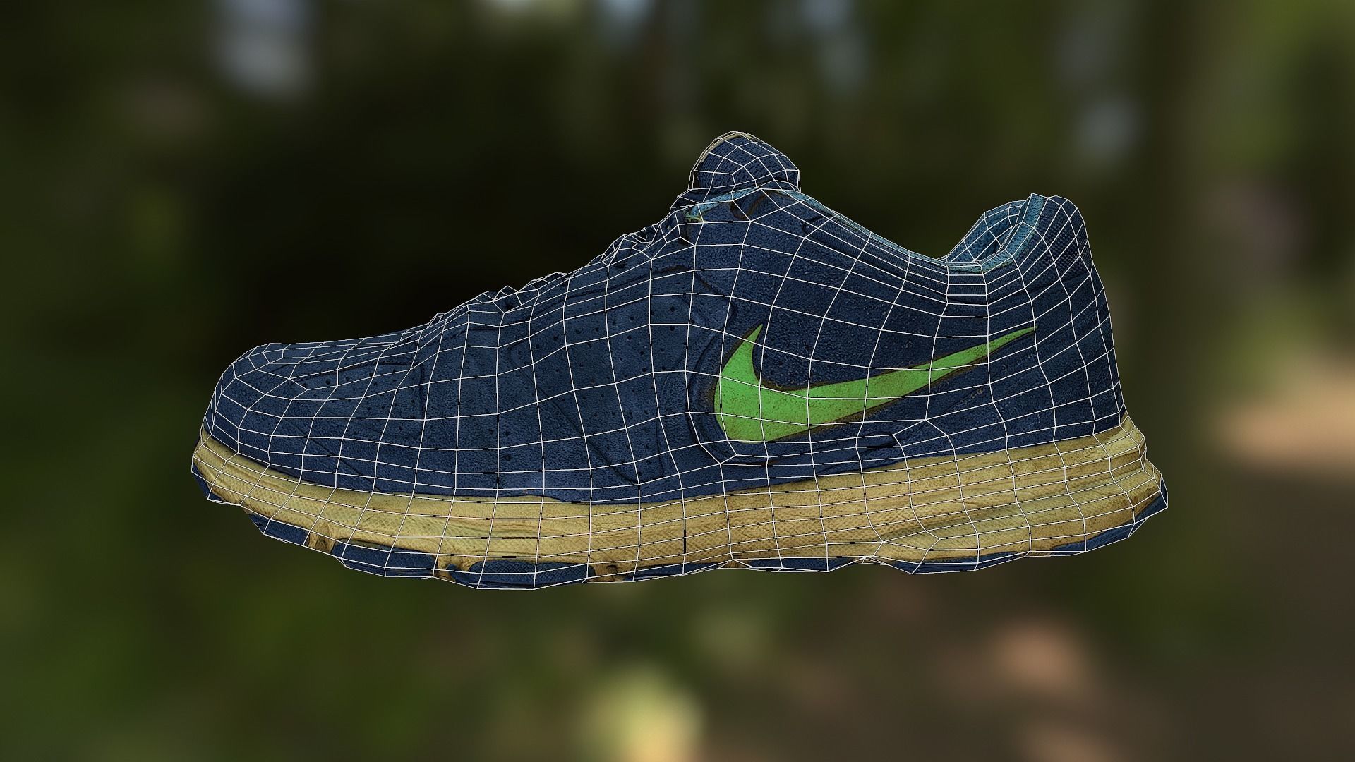 Worn Nike shoe low poly 3D model Low-poly 3D model_13