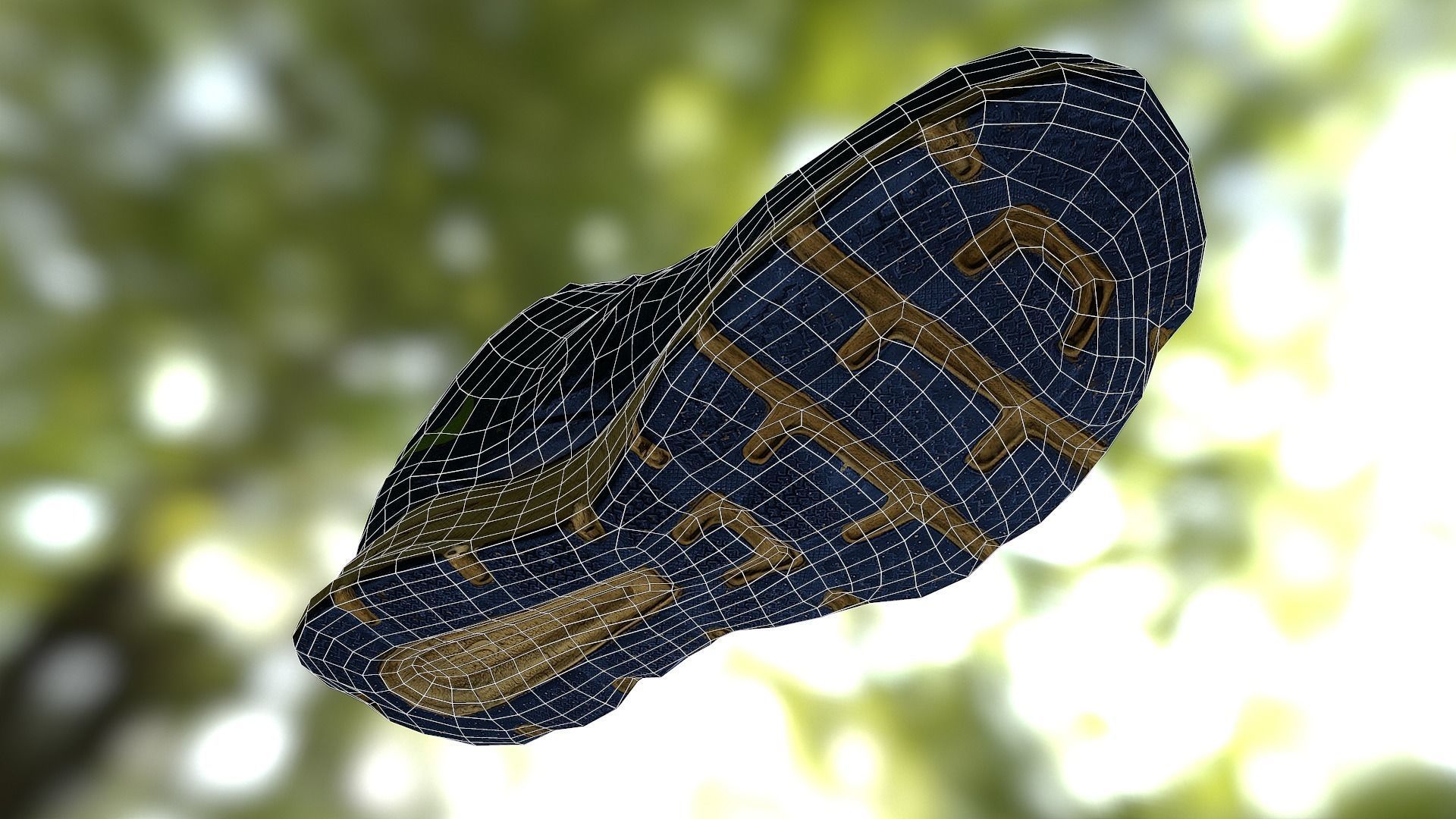 Worn Nike shoe low poly 3D model Low-poly 3D model_14