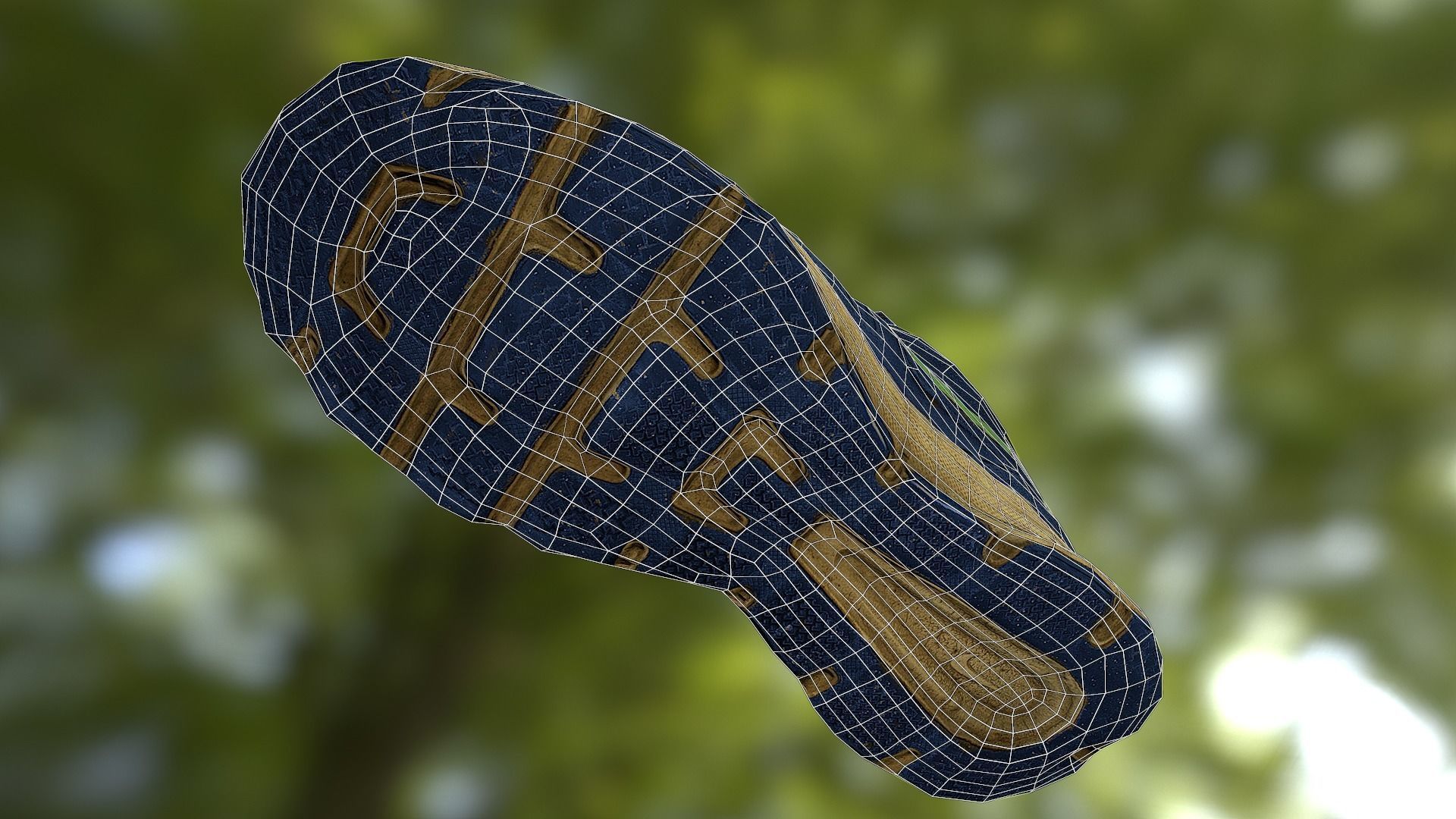 Worn Nike shoe low poly 3D model Low-poly 3D model_15