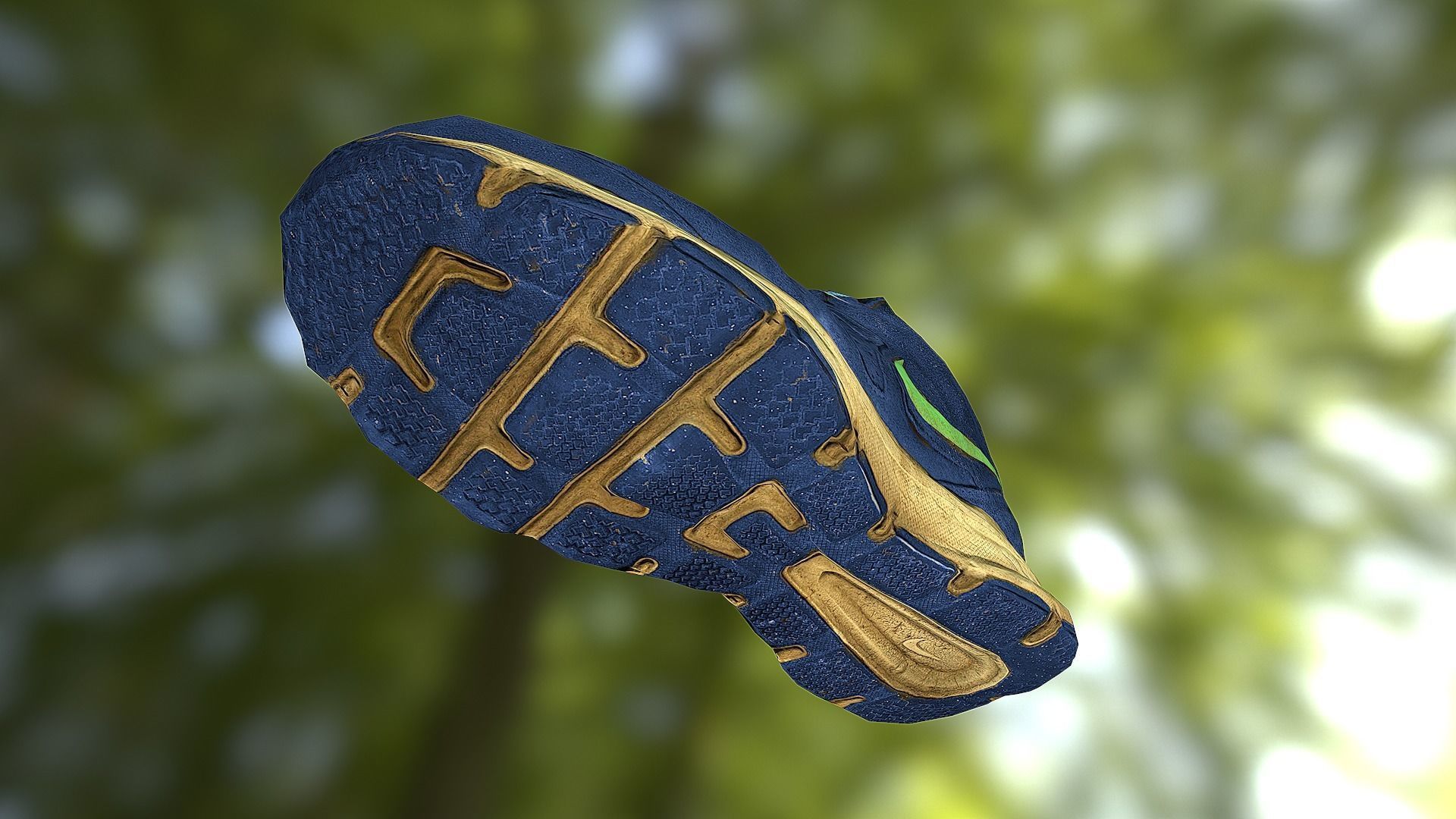 Worn Nike shoe low poly 3D model Low-poly 3D model_7