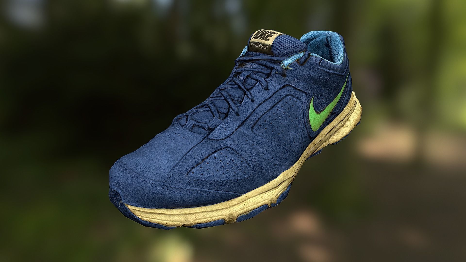 Worn Nike shoe low poly 3D model Low-poly 3D model_1