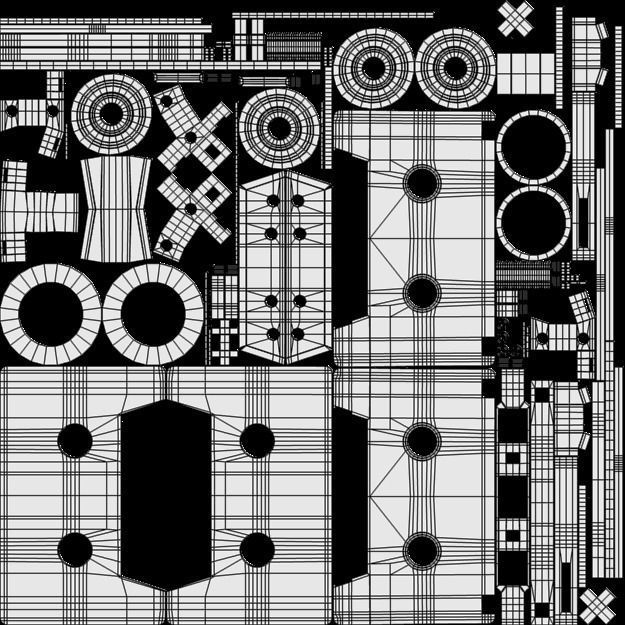 Compact cassette PBR 000 3D model_6