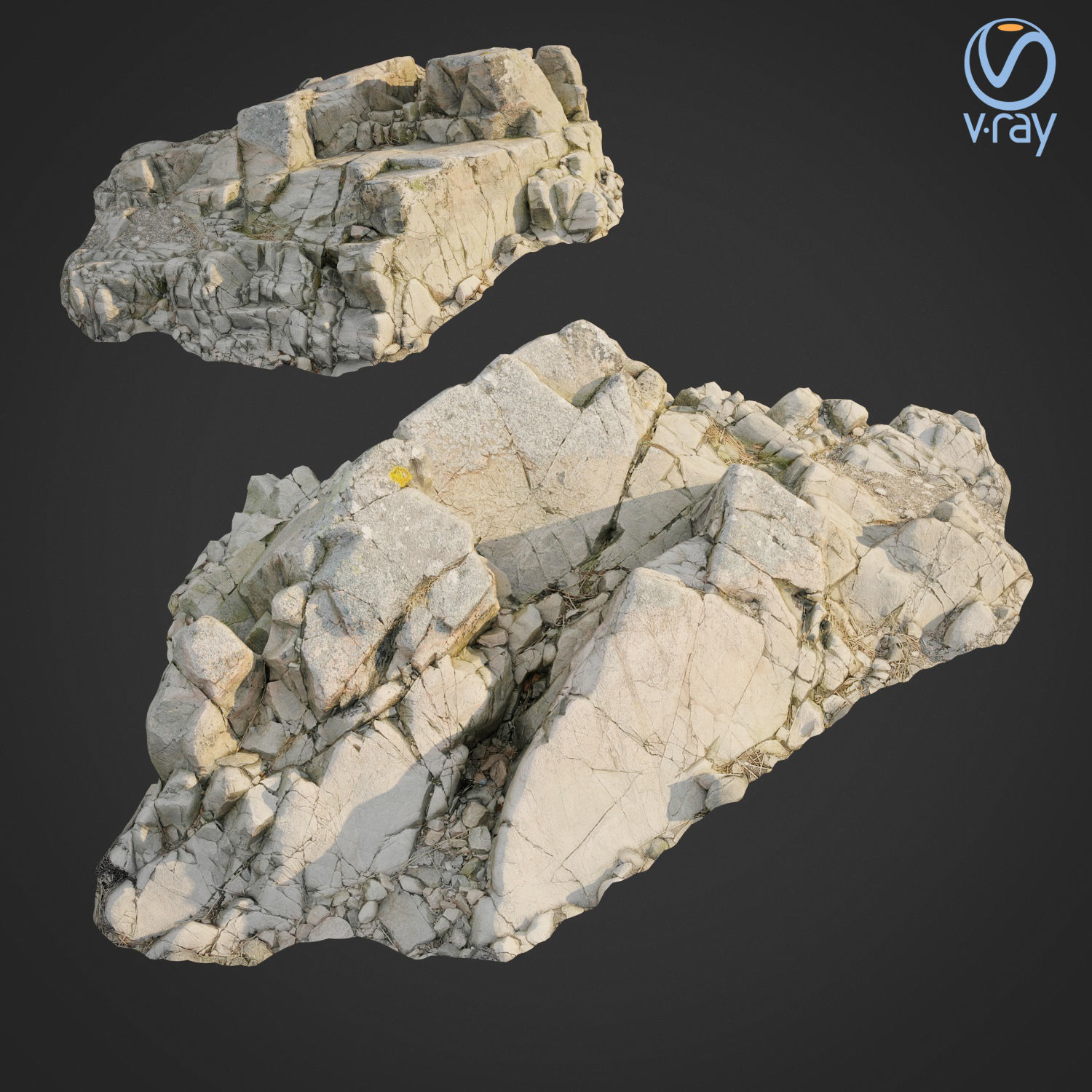 Cliff pack G bundle 3D model_2
