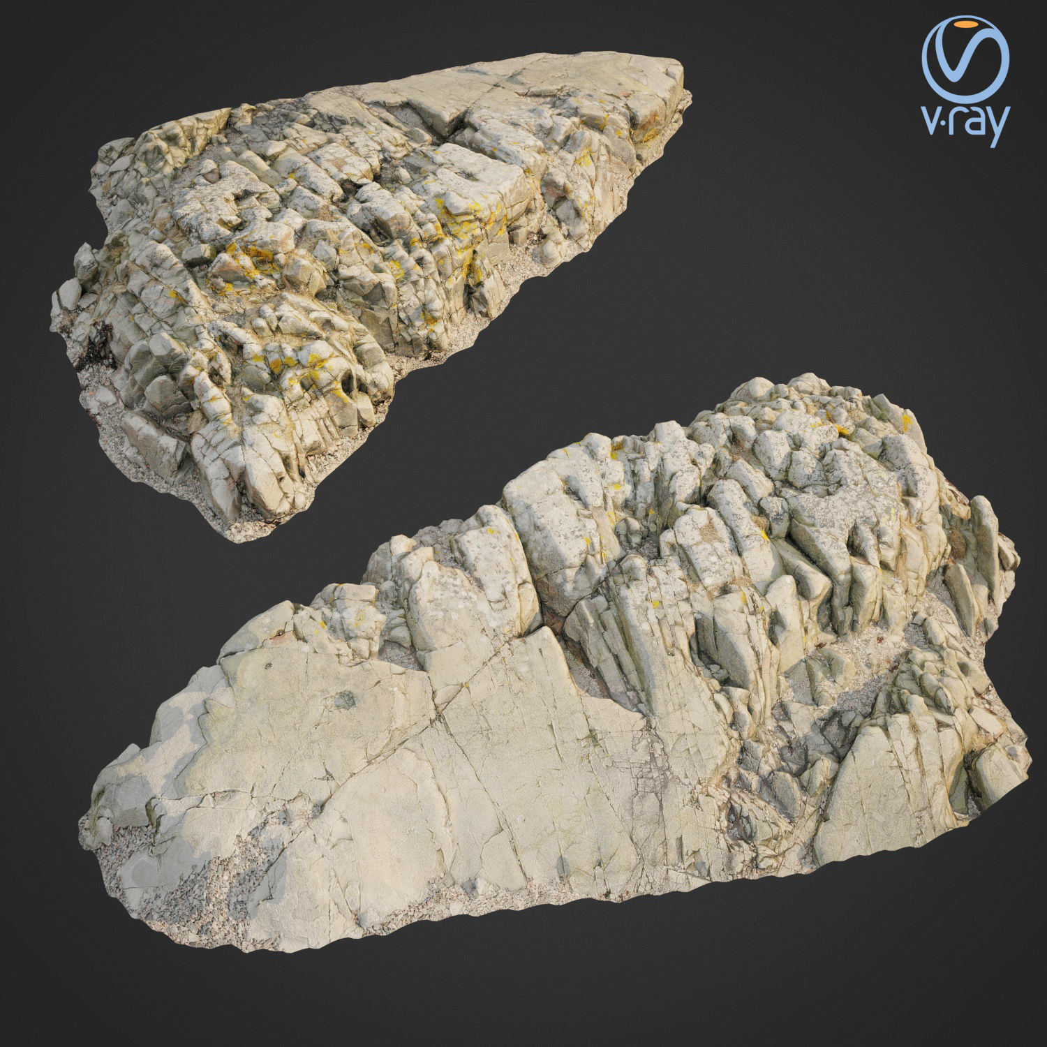 Cliff pack G bundle 3D model_1