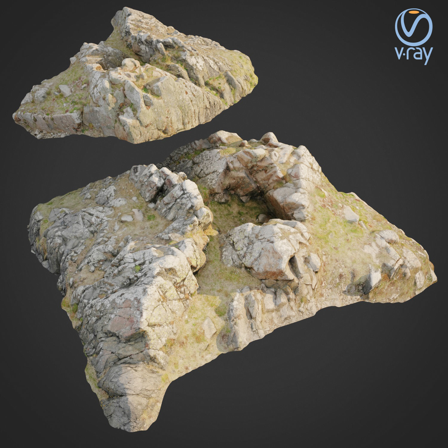 Cliff pack G bundle 3D model_5