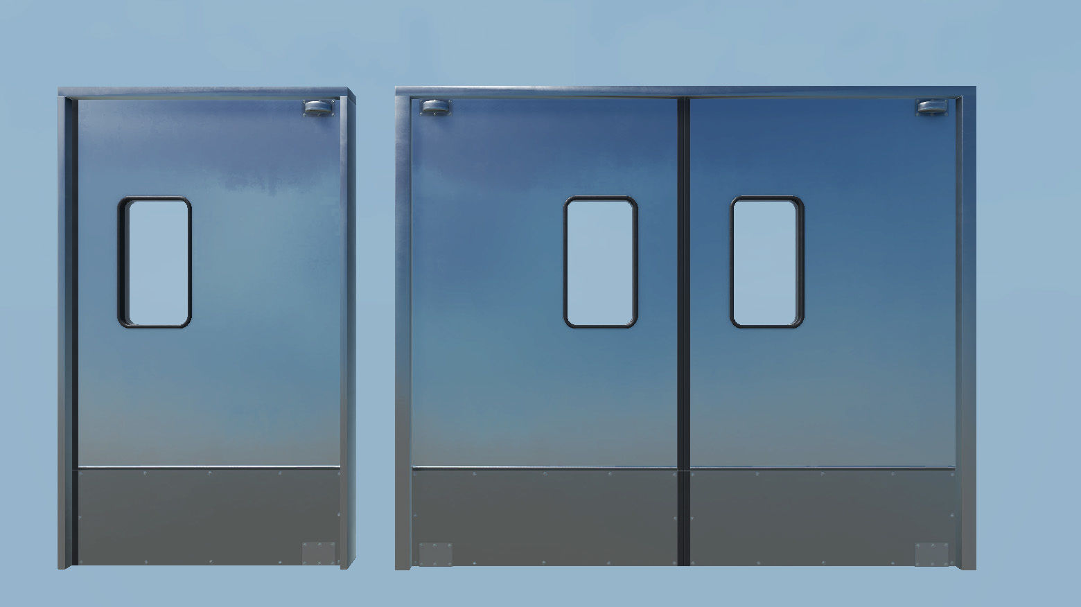 Doors Classic and Modern Low-poly 3D model_4