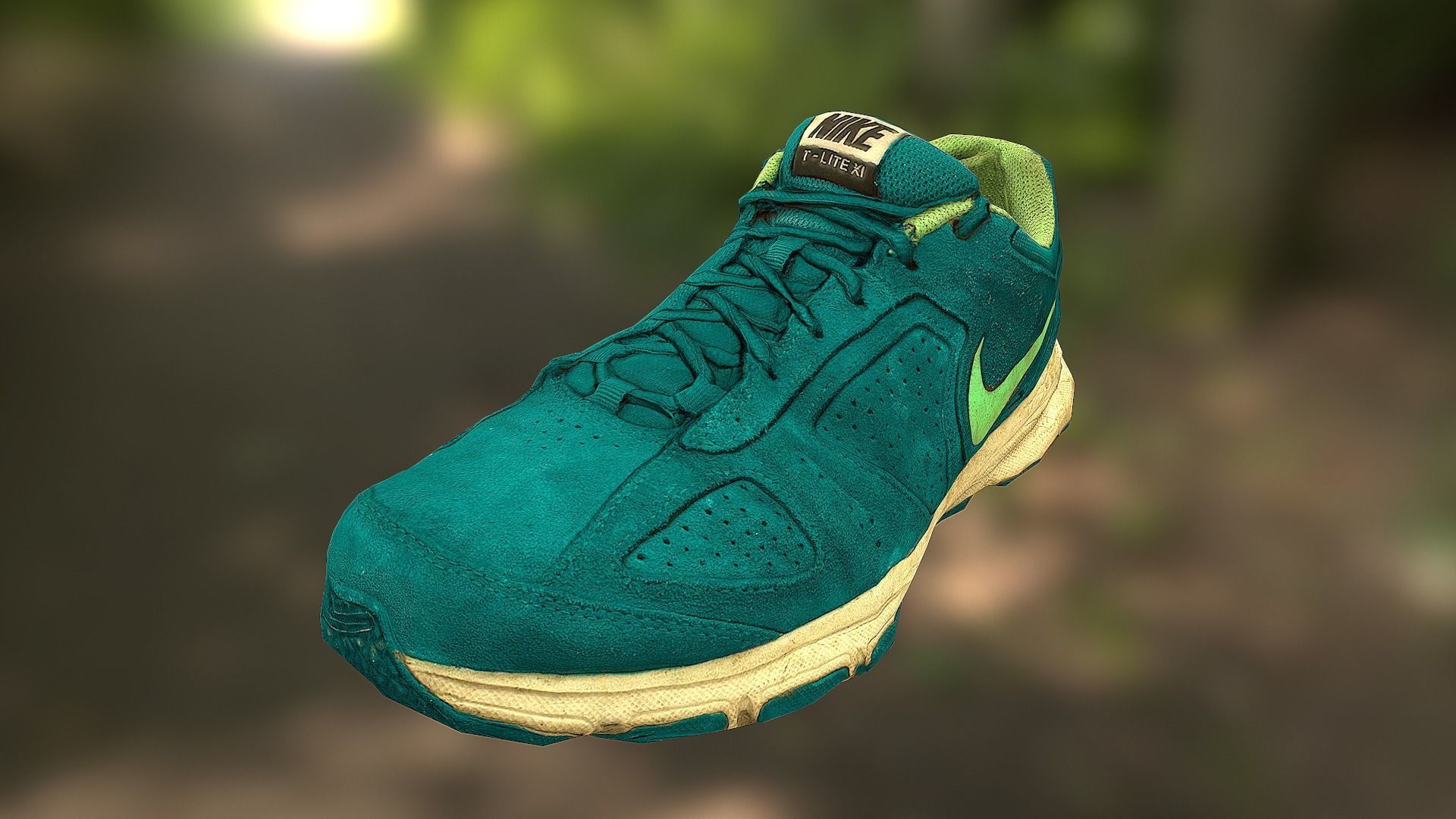 Worn Nike shoe low poly 3D model Low-poly 3D model_1