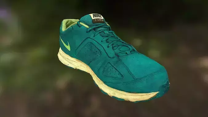 Worn Nike shoe low poly 3D model Low-poly 3D model