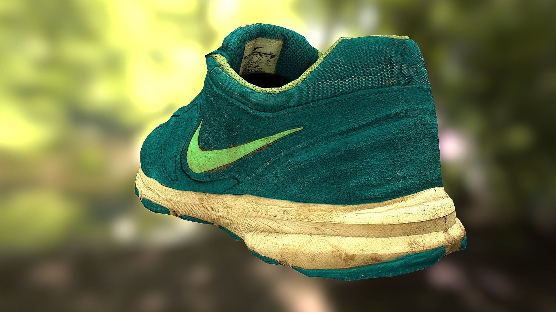 Worn Nike shoe low poly 3D model Low-poly 3D model_3