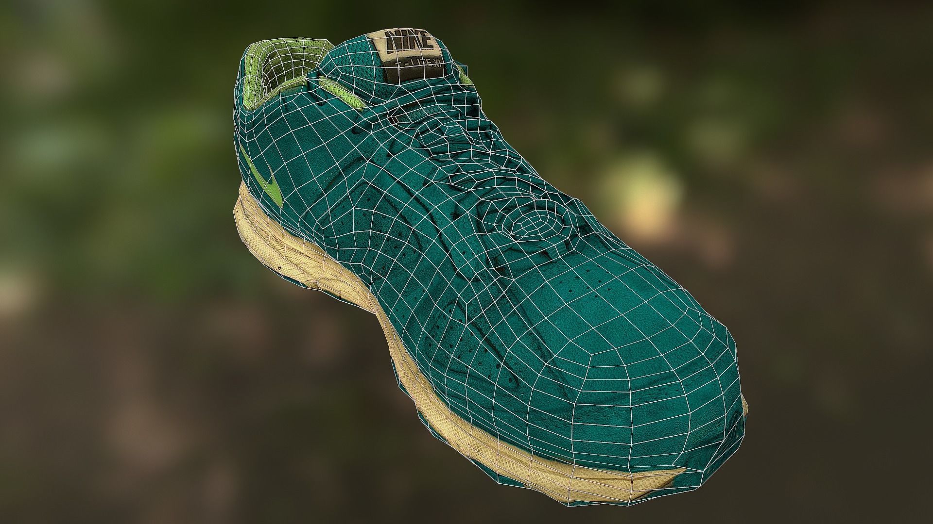 Worn Nike shoe low poly 3D model Low-poly 3D model_9