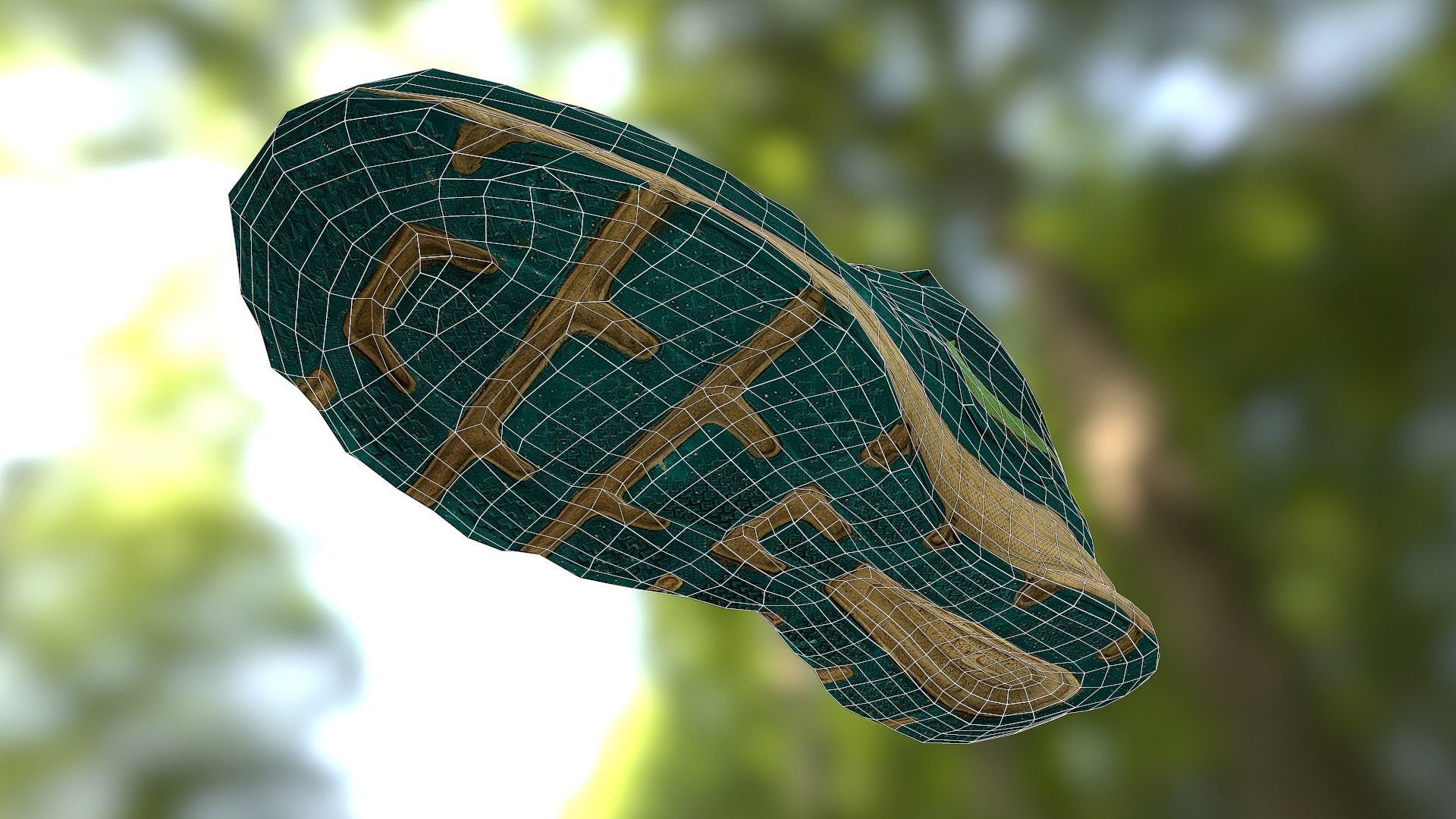 Worn Nike shoe low poly 3D model Low-poly 3D model_15