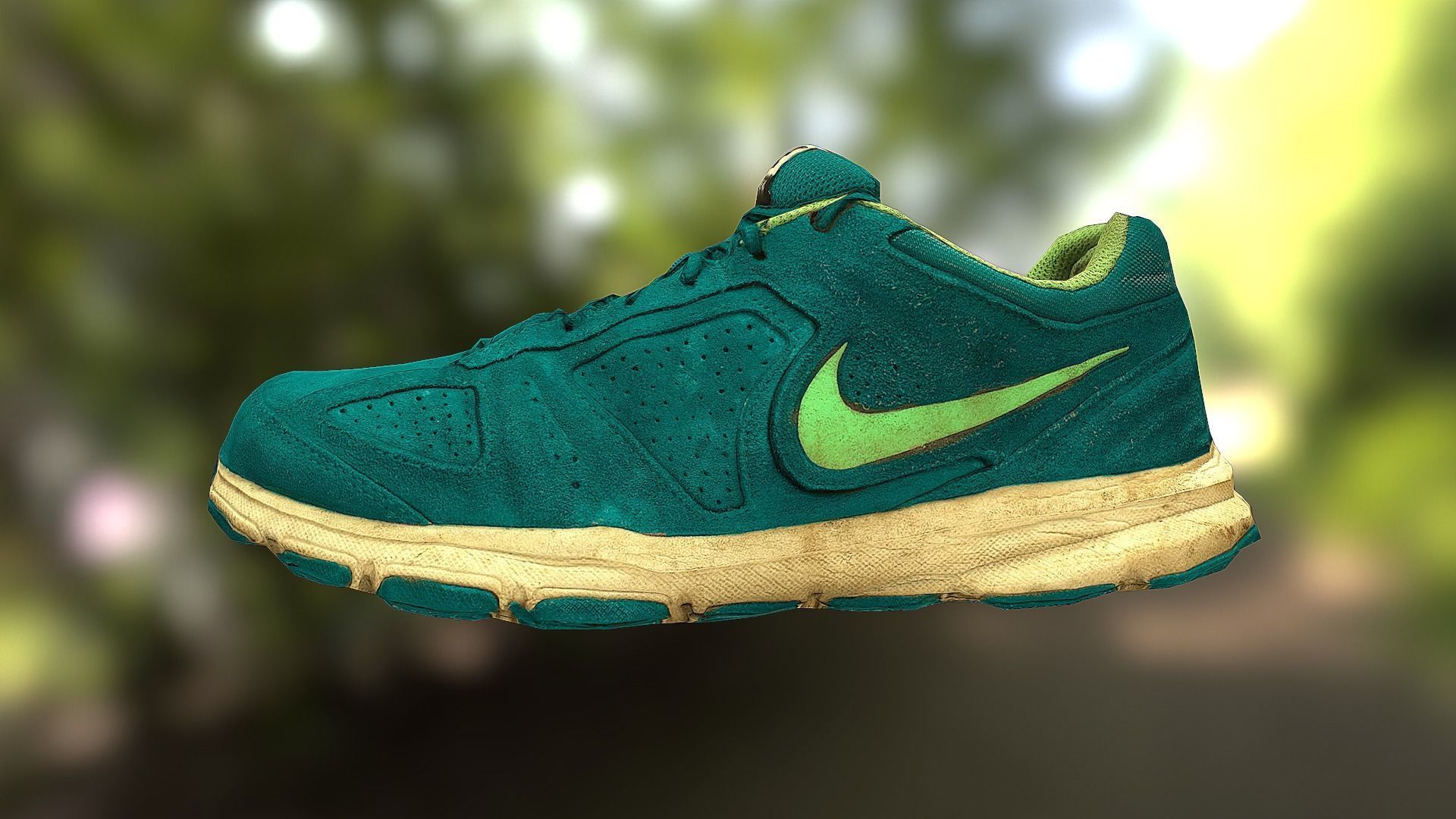 Worn Nike shoe low poly 3D model Low-poly 3D model_5
