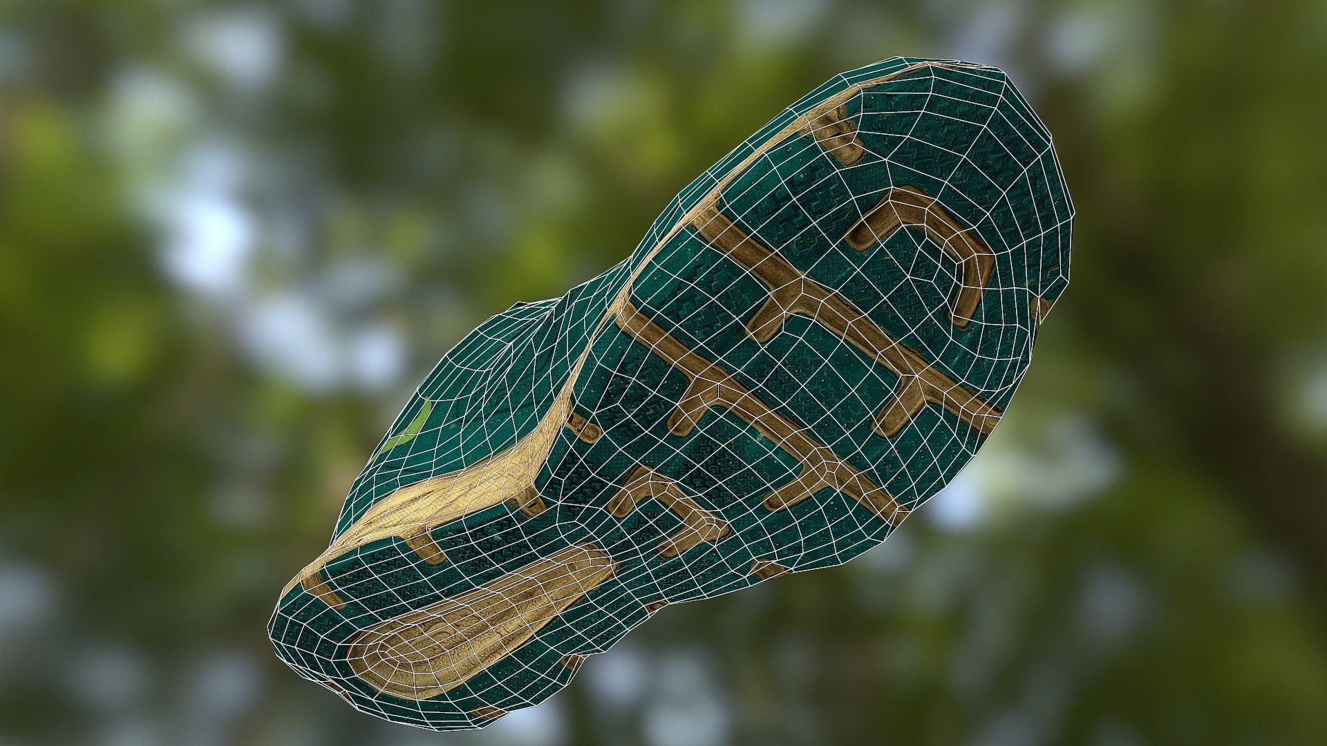 Worn Nike shoe low poly 3D model Low-poly 3D model_14