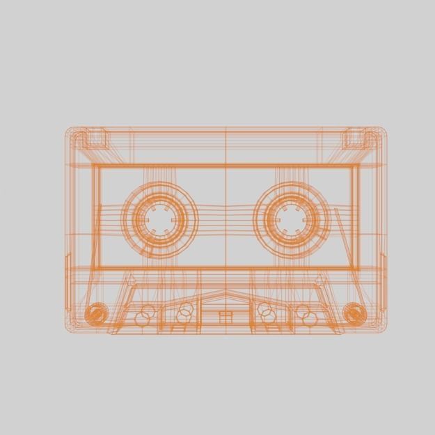 Compact cassette PBR 002 3D model_2