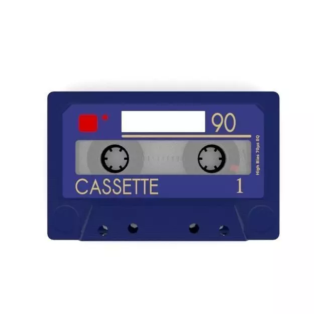 Compact cassette PBR 002 3D model_0