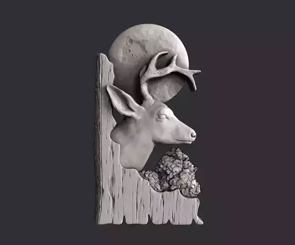 3d STL models for CNC deer