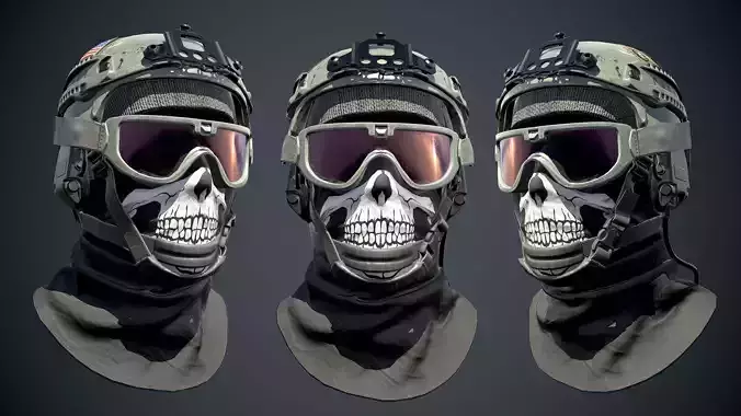 Low poly Military Helmet  Low-poly 3D model