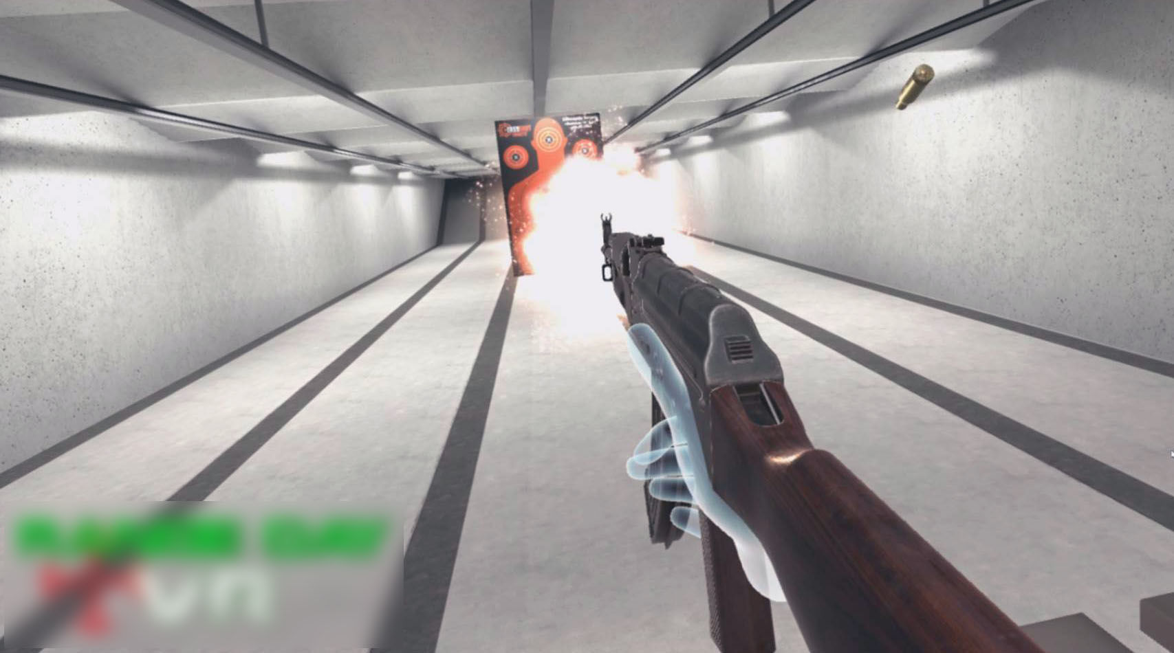 Shooting Range Interiors  Low-poly 3D model_12