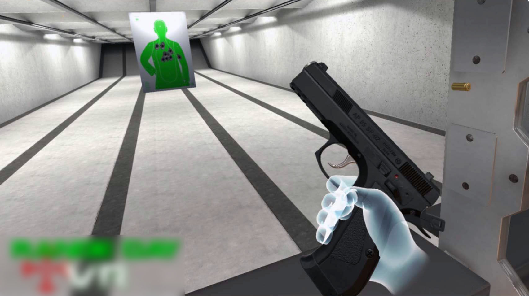Shooting Range Interiors  Low-poly 3D model_9