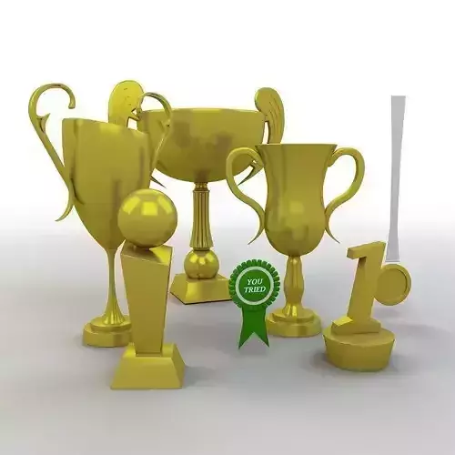Cartoon Prize Cups Set