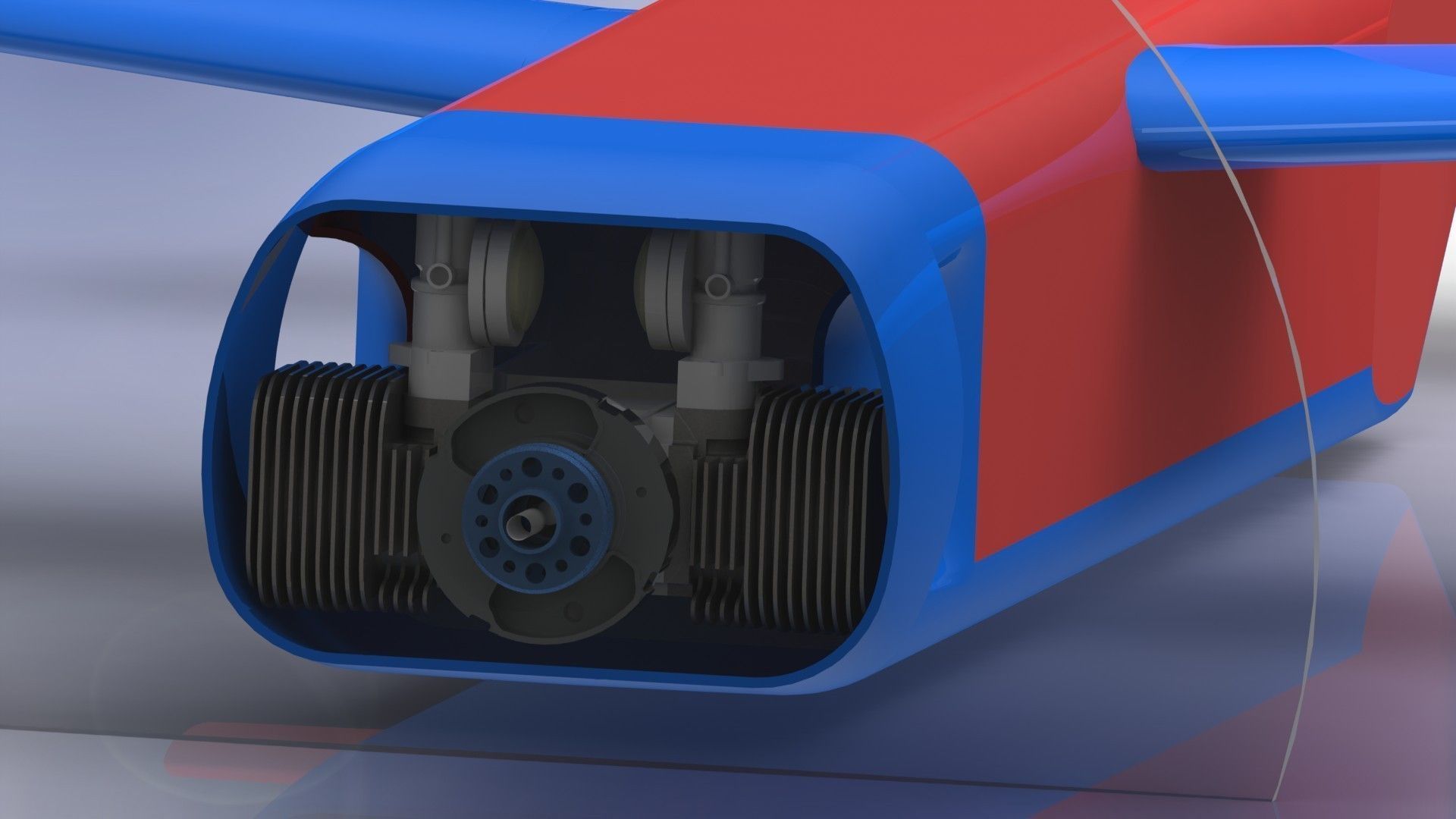 Limbach L 275E - 15 kW 20hp air cooled 2-cylinder engine Free 3D model_4