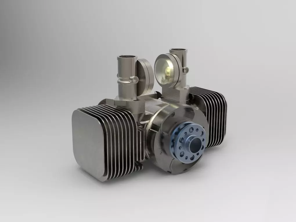 Limbach L 275E - 15 kW 20hp air cooled 2-cylinder engine Free 3D model_0