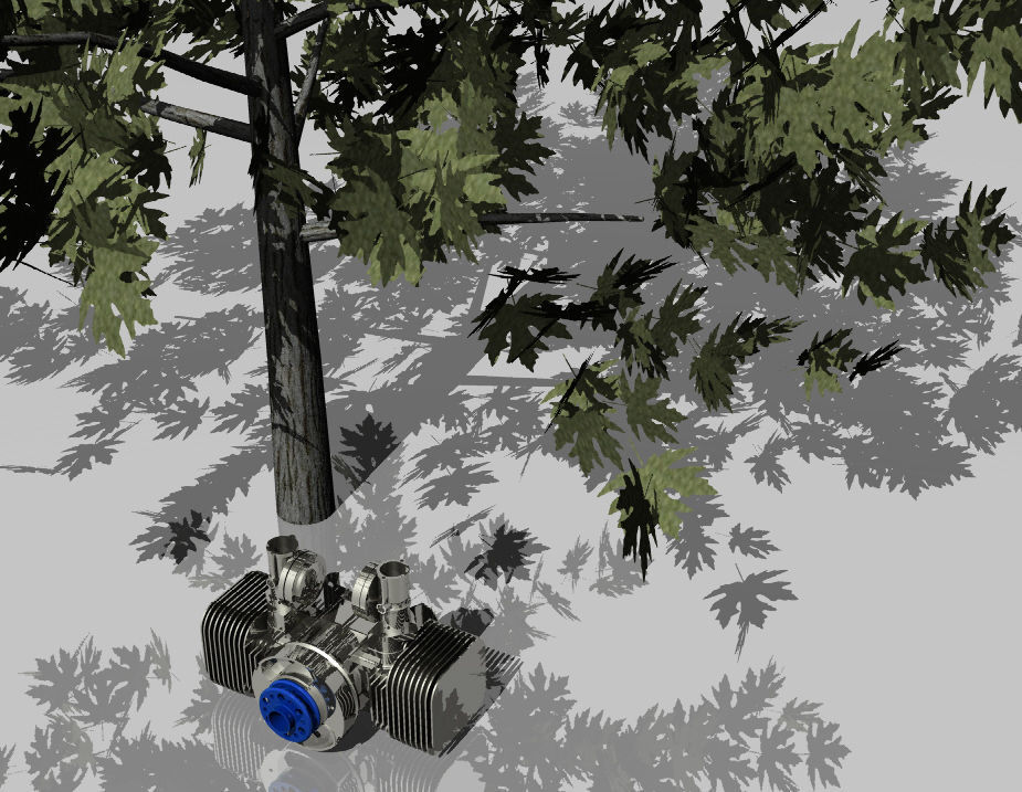 Limbach L 275E - 15 kW 20hp air cooled 2-cylinder engine Free 3D model_5