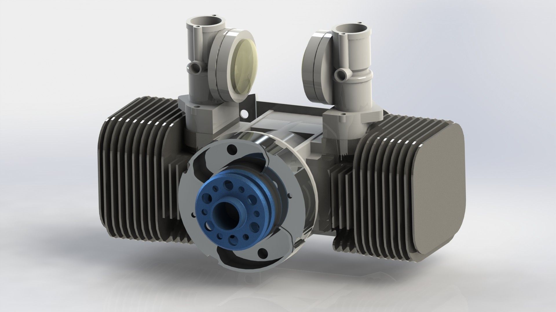 Limbach L 275E - 15 kW 20hp air cooled 2-cylinder engine Free 3D model_2
