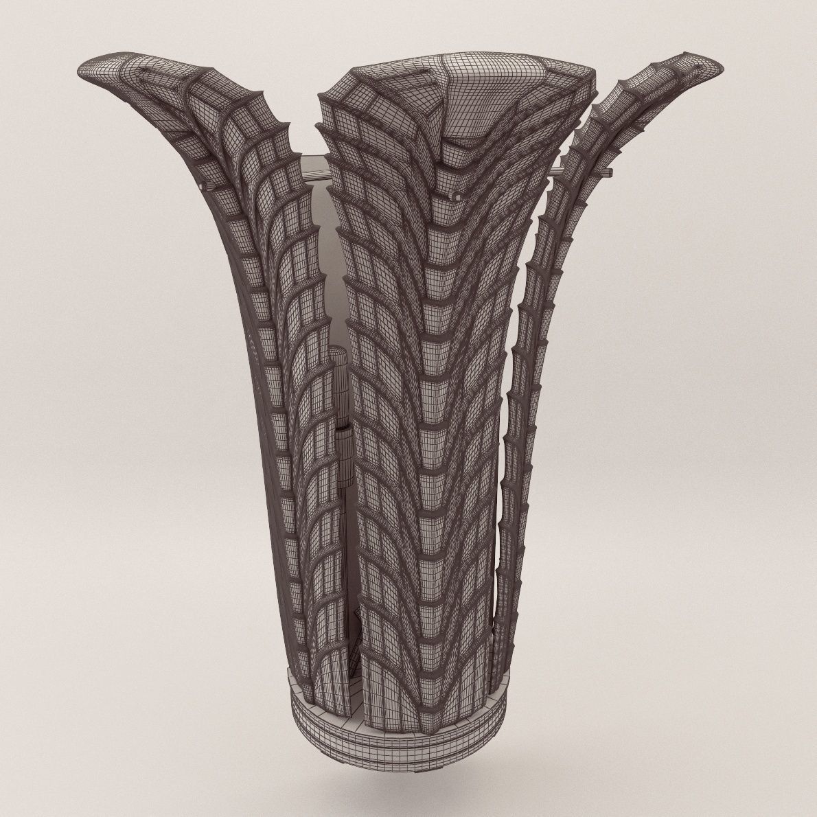 Bracket lamp - Art Deco 1920 3D model_3